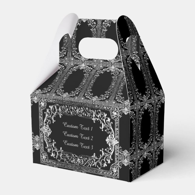 Any Occasion Silver Frame Gable Favor Box (Front Side)