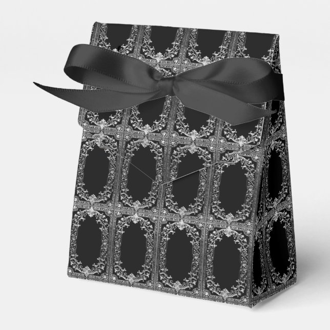 Any Occasion Silver Frame Tent Favor Box (Front Side)