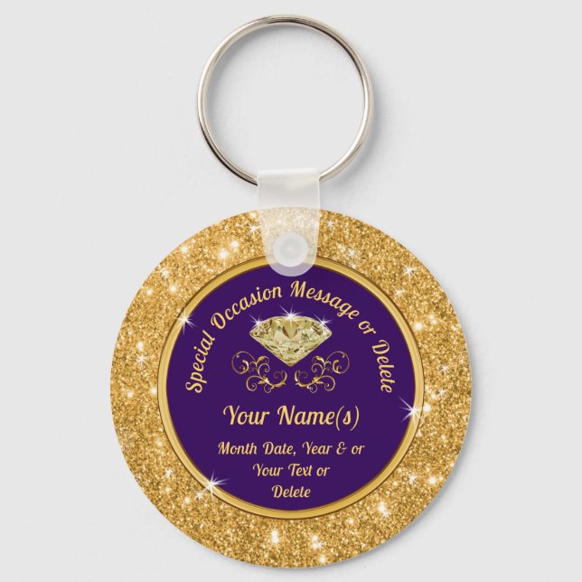Any Occasion Stunning, Cheap Party Favours  Keychain (Front)