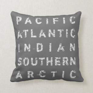 Any Ocean Beach Style Throw Pillow