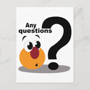 Any Questions Postcard