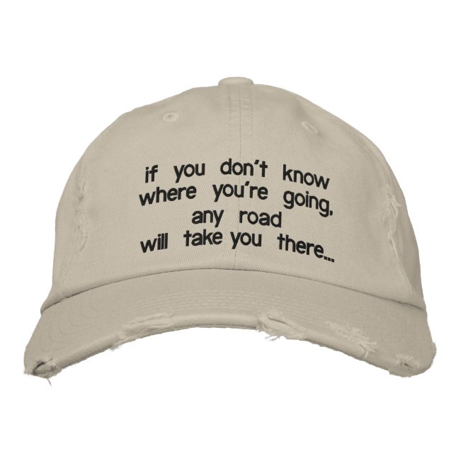 Any Road-embroidered hat (Front)