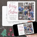 Any Text 1 Photo & QR Code Merry Christmas Red Holiday Card<br><div class="desc">This year celebrate the joyful wonders of modern technology with a fun interactive QR code photo holiday card. Share one of your favourite pictures as well as an online video message, song, photo album, or other website. All text on this template is simple to personalize to include any wording, such...</div>