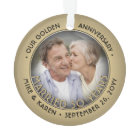 Any Text 2 Photo Golden 50th Mariage Anniversary