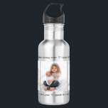 Any Text 3 Photo Collage Modern Minimal Keepsake 532 Ml Water Bottle<br><div class="desc">Give the gift of special memories with a simply elegant photo collage coffee mug. The template is set up as a "best mommy ever" birthday gift, but is simple to personalize for any occasion. Change wording to a favorite quote or add details of a special life moment. The colors and...</div>