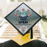 Any Text Memorial Photo Overlay Wish You Were Here Graduation Cap Topper<br><div class="desc">Honour a departed loved one at your school commencement ceremony with a custom photo memorial graduation cap topper. The picture and all wording on this template are simple to personalize for Mom, Dad, Grandma, Grandpa, etc. The quotes that reads "Wish you were here" and "This one's for you" can also...</div>