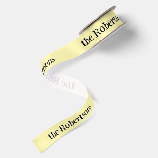 Any Text Name or Surname Personalized Satin Ribbon