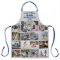 Any Text Photo Collage Best Dad Grey Blue Grilling