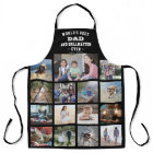 Any Text Photo Collage Best Dad Grill Master Black