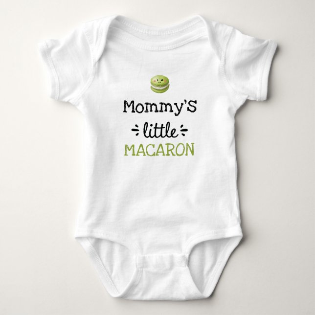[Any Text's] Little Macaron Baby Bodysuit (Front)