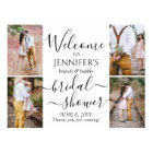 Any Theme Bridal Shower Welcome 4 Photo Collage
