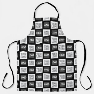 Any Two Logos or Images Repeating Pattern Apron