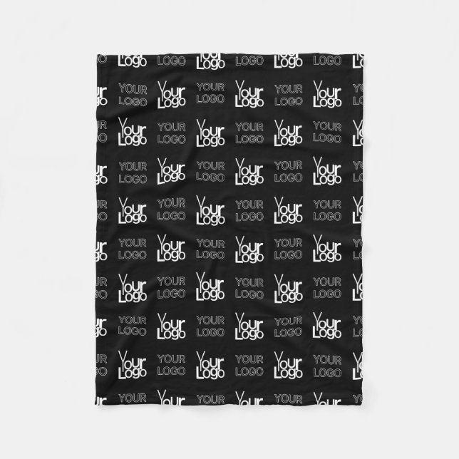 Any Two Logos or Images Repeating Pattern Fleece Blanket (Front)