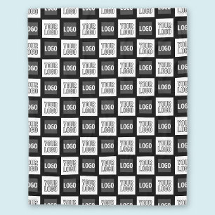 Any Two Logos or Images Repeating Pattern Fleece Blanket