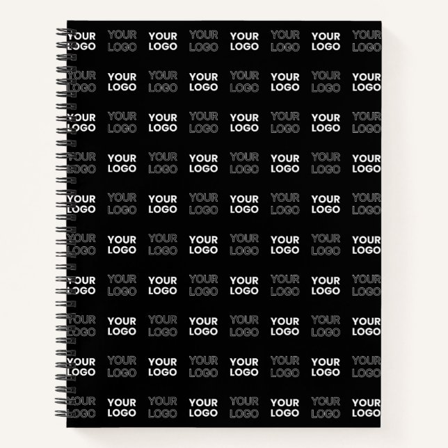 Any Two Logos or Images Repeating Pattern Notebook (Front)