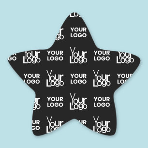 Any Two Logos or Images Repeating Pattern Star Sticker