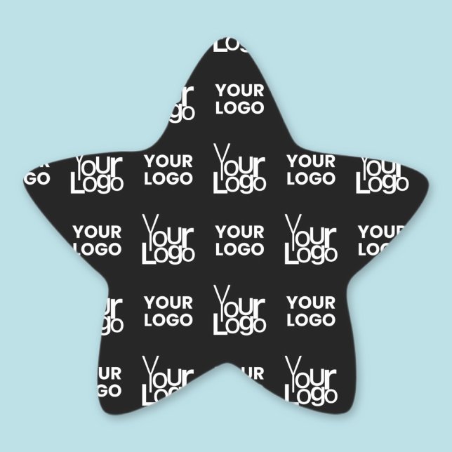 Any Two Logos or Images Repeating Pattern Star Sticker (Creator Uploaded)