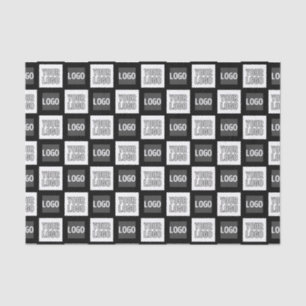 Any Two Logos or Images Repeating Pattern Tissue Paper