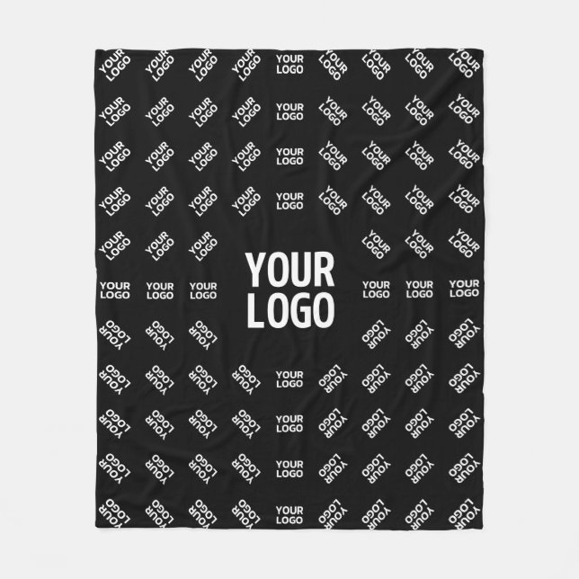 Any Uploaded Image Design or Logo | Unique Patten Fleece Blanket (Front)