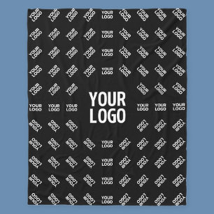 Any Uploaded Image Design or Logo   Unique Patten Fleece Blanket