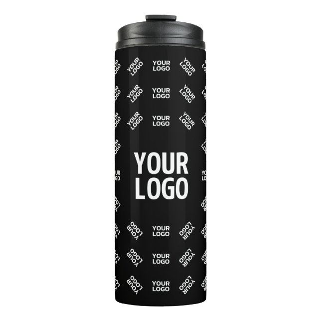 Any Uploaded Image Design or Logo | Unique Patten Thermal Tumbler (Front)
