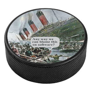 Any Way We Can Blame This On Software? Hockey Puck