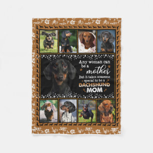 Any Woman Can Be A Dachshund Mom Dog Love Blanket