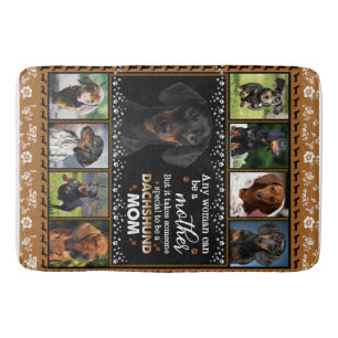 Any Woman Can Be A Dachshund Mom Dog Love Blanket Bath Mat