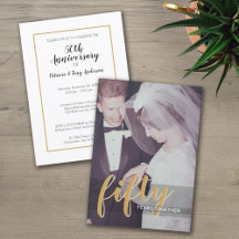 ANY YEAR - 50th Wedding Anniversary & Photo