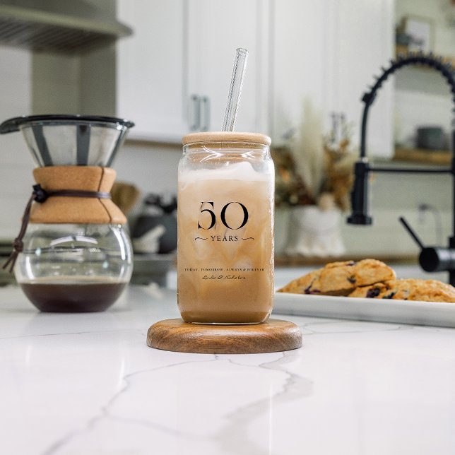 Any Year | Anniversary Milestone Couple's Photo Can Glass (Creator Uploaded)