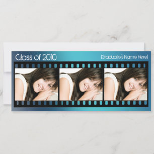 Any Year ~ Blue Film Graduation Announcement