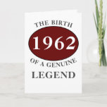 Any Year Born In Monogram Add Your Name Birthday Card<br><div class="desc">Fun any year "Birth Of A Legend" birthday card. Add the year,  initial ,  name unique message,  plus other details as desired in the template fields creating a unique 40th,  50th,  60th or any birthday celebration card. Suitable for men or women,  friends,  family,  co-workers,  boss etc.</div>