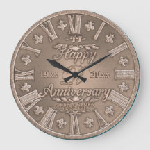 Any Year Copper Look Wedding Anniversary