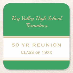 Any Year Custom Class Reunion party Paper Coaster