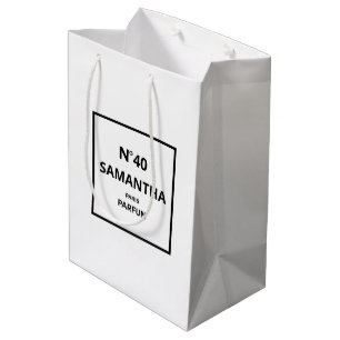 ANY YEAR Designer Perfume Bottle Birthday Medium Gift Bag