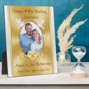 Any Year, Personalized Anniversary Gift Ideas Plaque