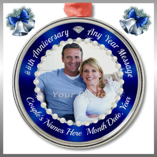 ANY YEAR, Personalized Anniversary Ornaments