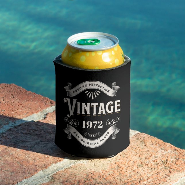 Any Year Vintage Birthday Can Cooler (In Situ Pool)