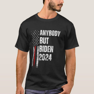 Anybody But Biden Funny Election 2024 Vintage Amer T-Shirt