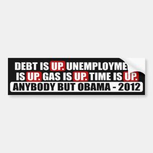 Anybody but Obama - 2012 Bumper Sticker