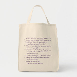 ANYONE, ANYTHING ANY AMOUNT!!! TOTE BAG