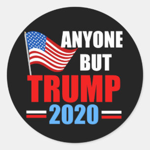 Anyone But Trump 2020 Classic Round Sticker