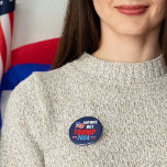 Anyone But Trump 2024 Funny Political Blue 2 Inch Round Button<br><div class="desc">Vote for anyone but Trump in the 2024 election to stay patriotic. Republicans and Democrats need to unite against Donald Trump and vote for Joe Biden so we can keep America safe. American flag on a political humour button with anti Trump message.</div>