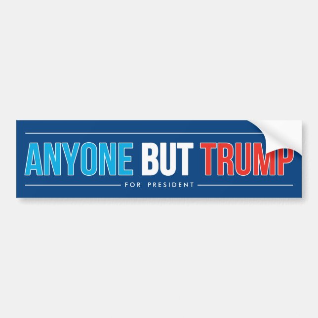 Anyone But Trump Bumper Sticker (Front)