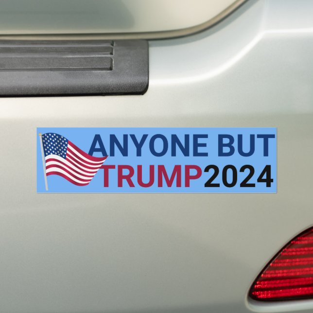 Anyone But Trump for President 2024 Bumper Sticker (On Car)