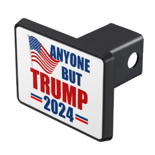 Anyone But Trump Funny 2024 Election Trailer Hitch Cover