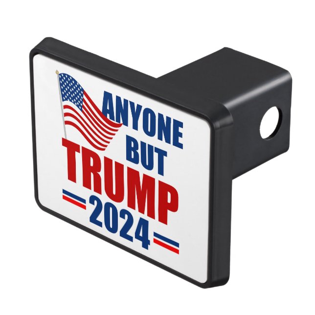 Anyone But Trump Funny 2024 Election Trailer Hitch Cover (Top Right)