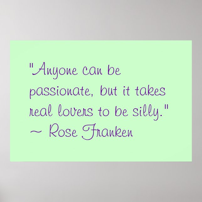 Anyone Can Be Passionate Poster (Front)