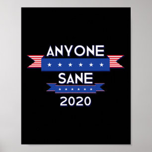 Anyone Sane Anti Trump Campaign Political Protest  Poster