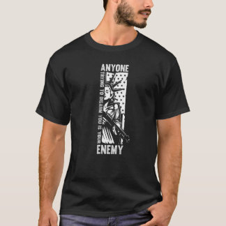 Anyone Trying To Disarm You Is Your Enemy Lady Lib T-Shirt